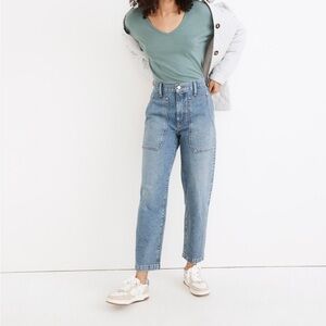 Madewell Balloon Jeans in Greene Wash: Workwear Edition Size 32